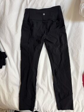 Bundle of 5 lululemon compression leggings, size 6